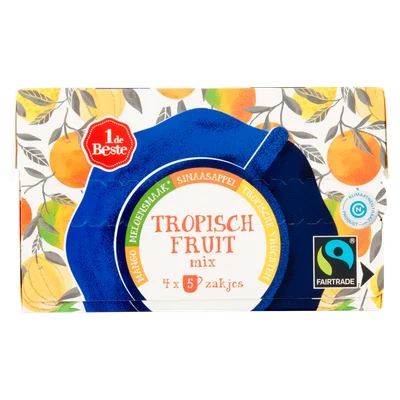 1 de Beste Vruchtenthee tropisch fruit mix 20 zk.