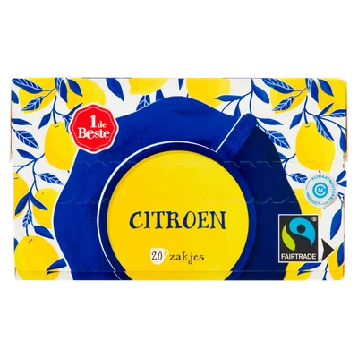 1 de Beste Vruchtenthee citroen kop 20 zakjes