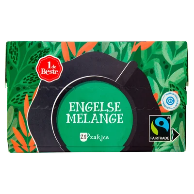 1 de Beste Zwarte thee engelse melange kop 20 zakjes