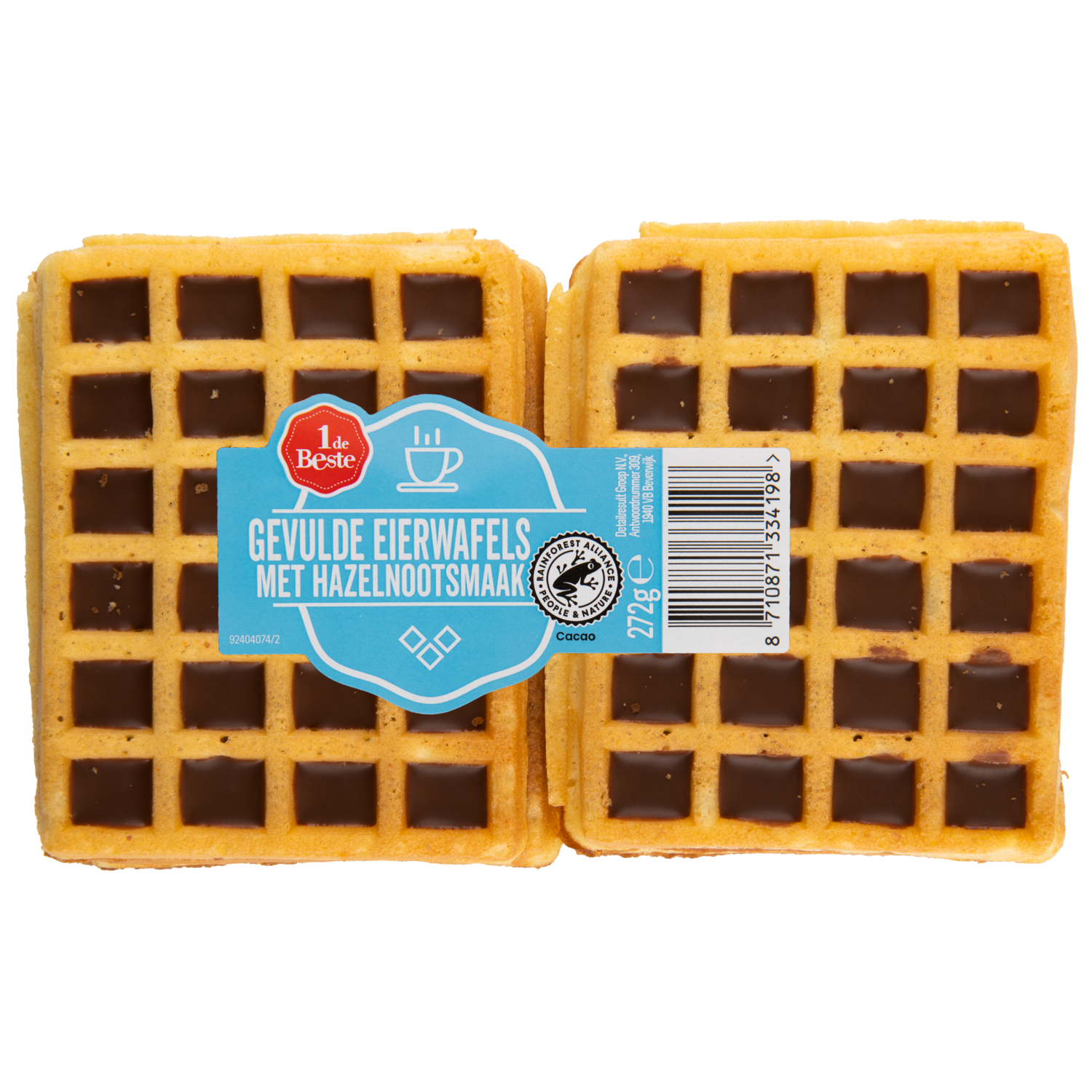 1 de Beste Hazelnoot eierwafels