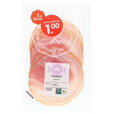 1 de Beste Ontbijtspek gerookt