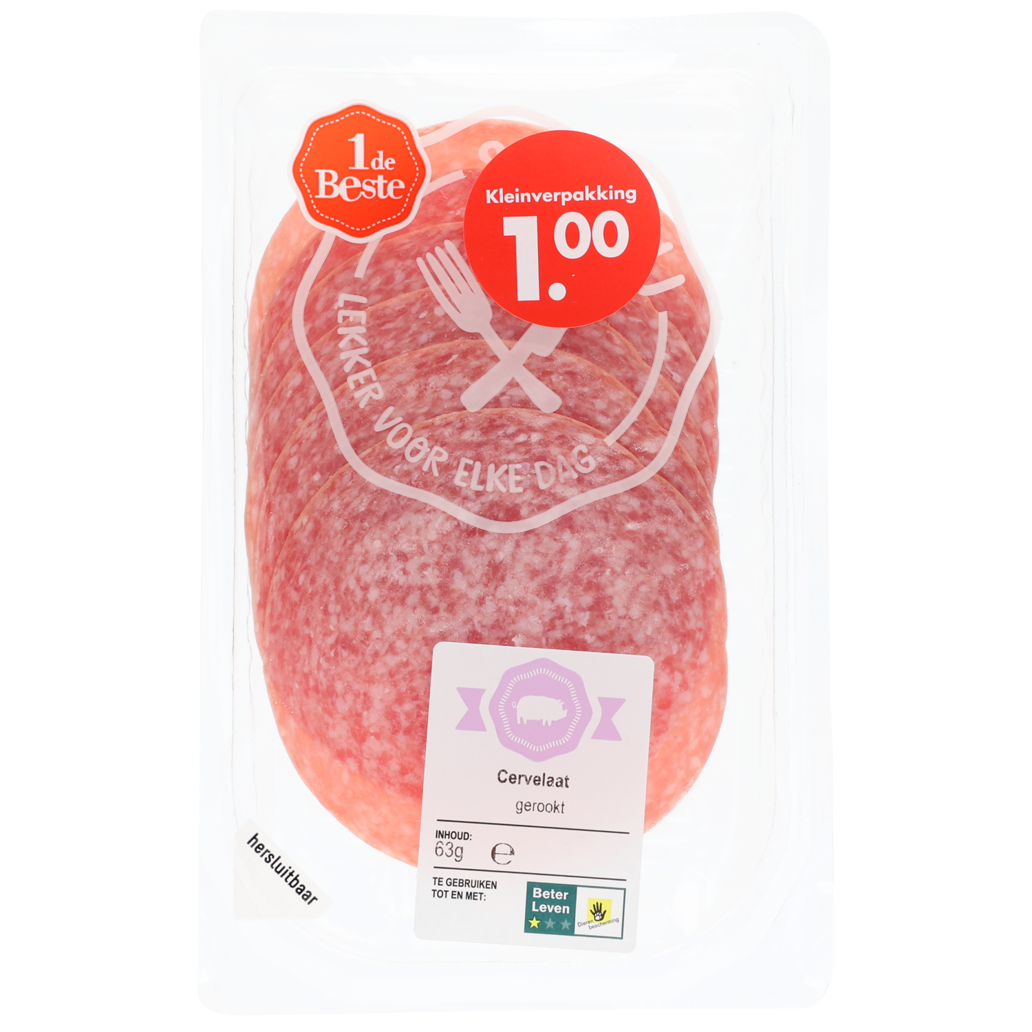 1 de Beste Cervelaat gerookt