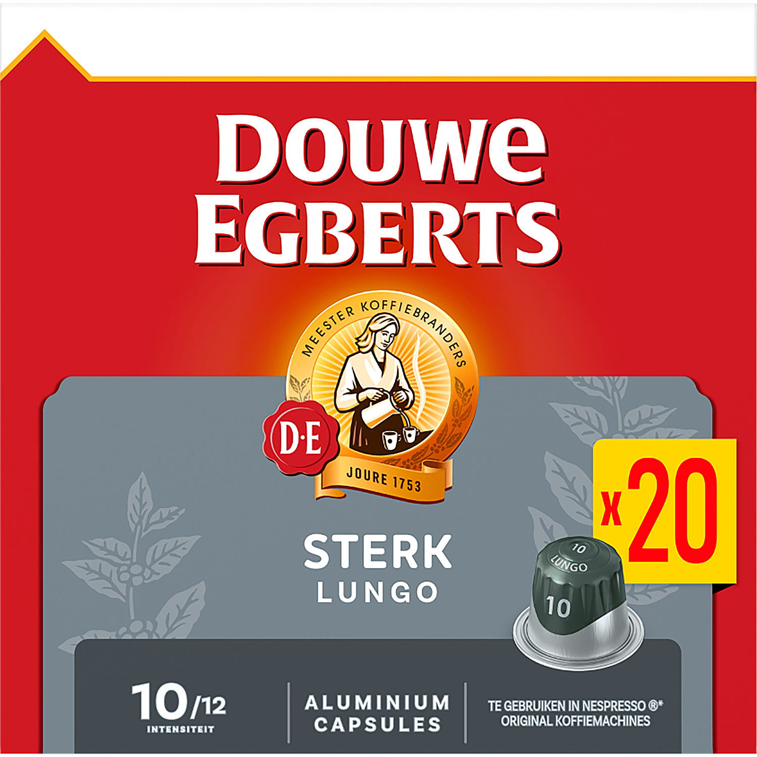 Douwe Egberts Koffiecups lungo extra intens 10