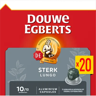 Douwe Egberts Koffiecups lungo extra intens 10