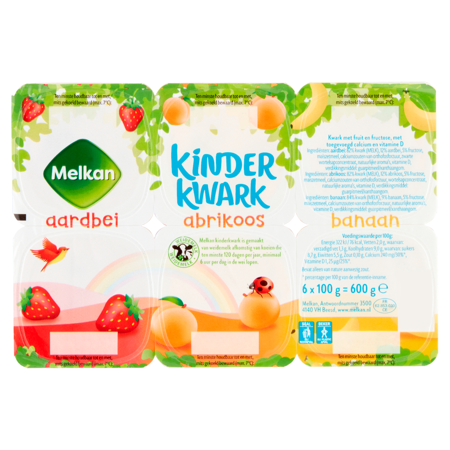 Melkan Toetiemonster kinderkwark