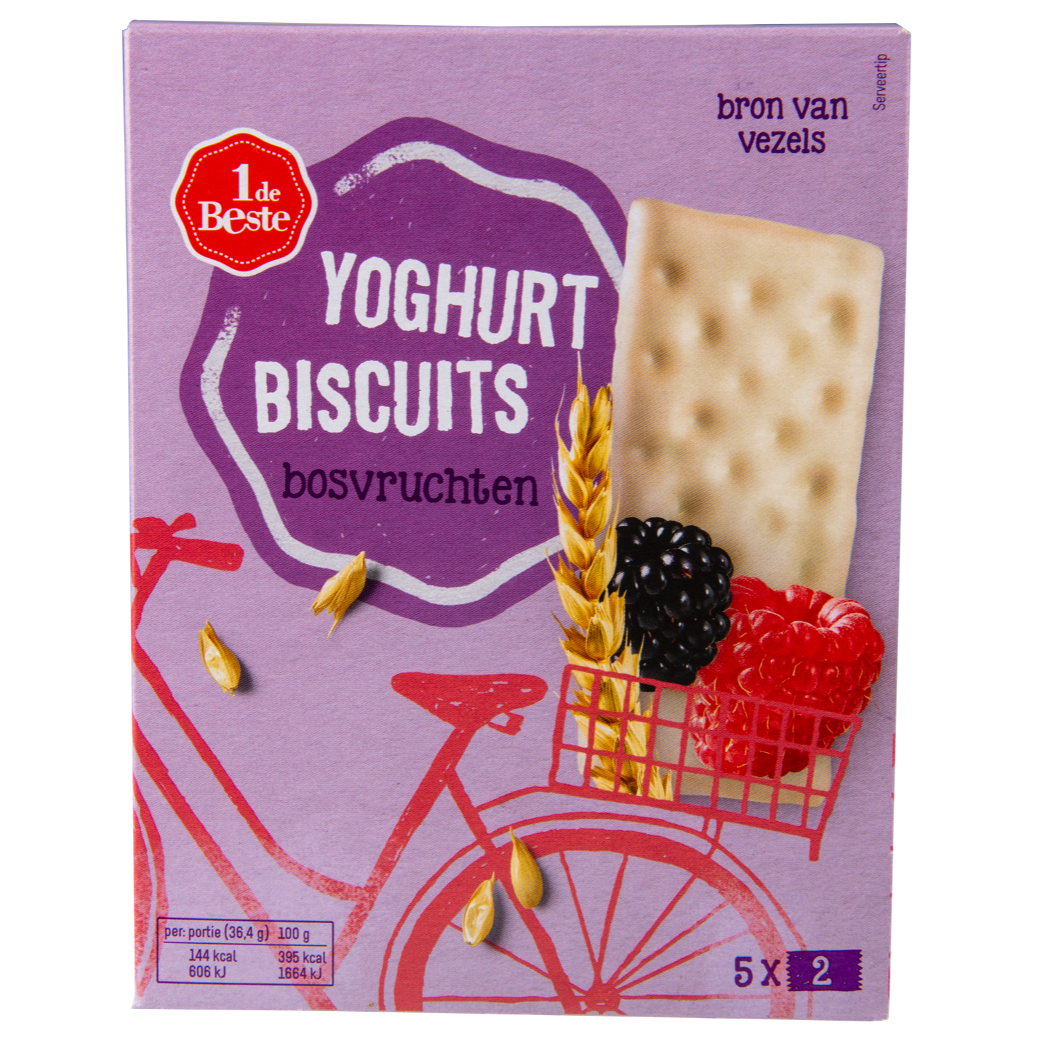 1 de Beste Yoghurtbiscuit bosvruchten