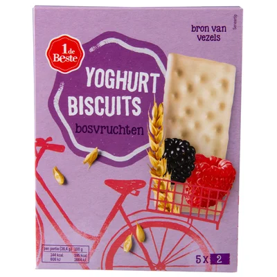 1 de Beste Yoghurtbiscuit bosvruchten