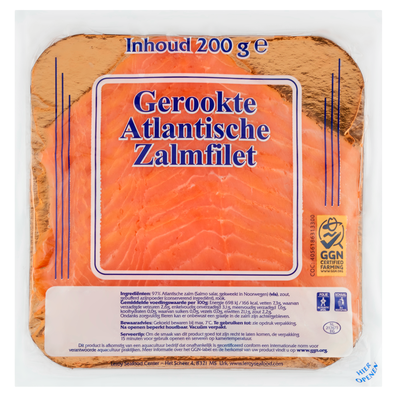 Atlantic Noorse  zalm gerookt