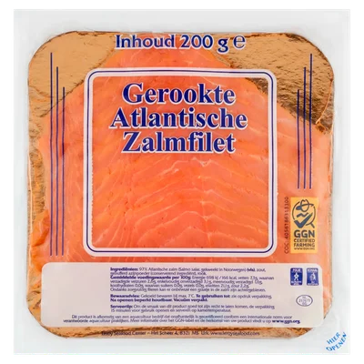 Atlantic Noorse  zalm gerookt