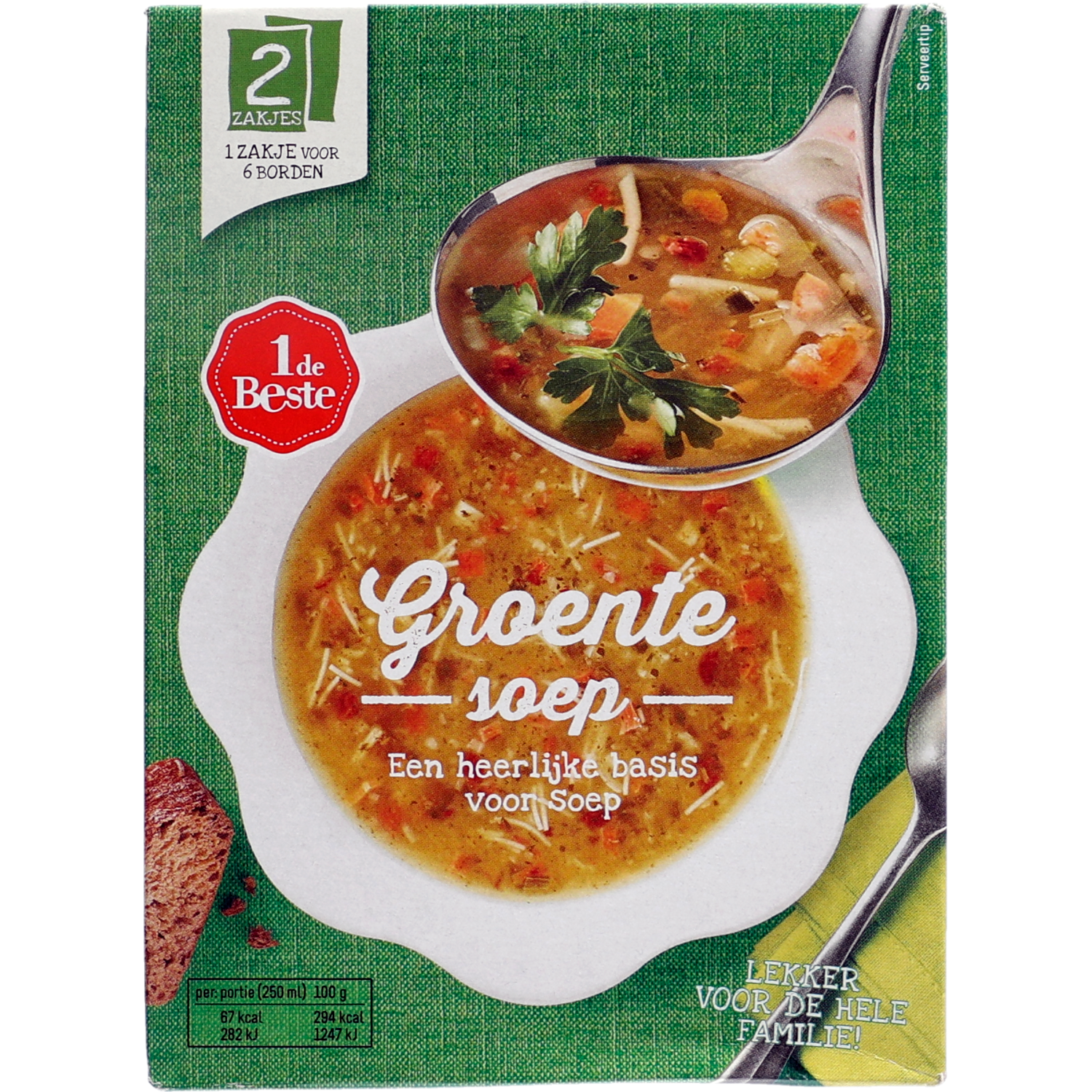 1 de Beste Groentesoep dubbelpak