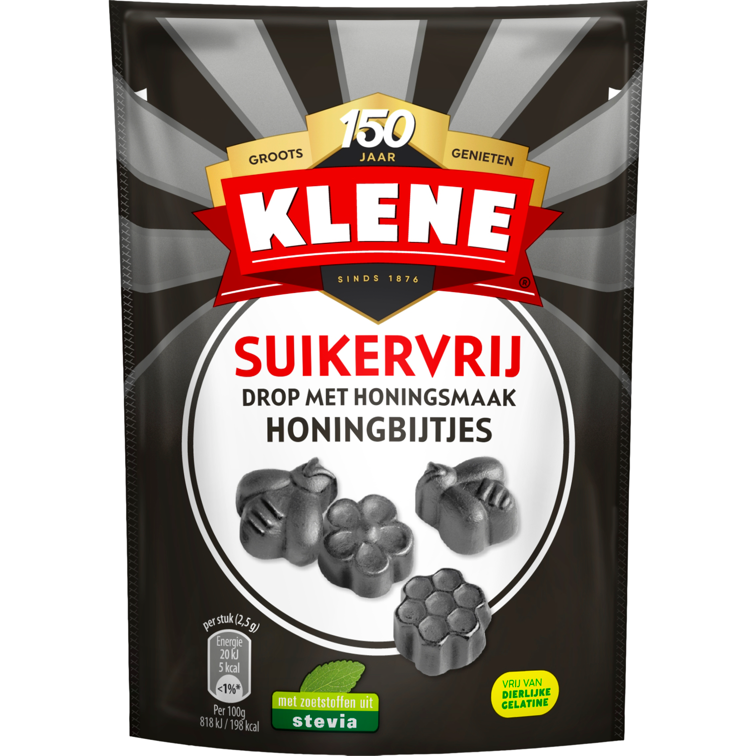 Klene Honingbijtjes Suikervrije Drop Zoet Zak