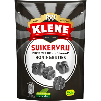 Klene Honingbijtjes Suikervrije Drop Zoet Zak