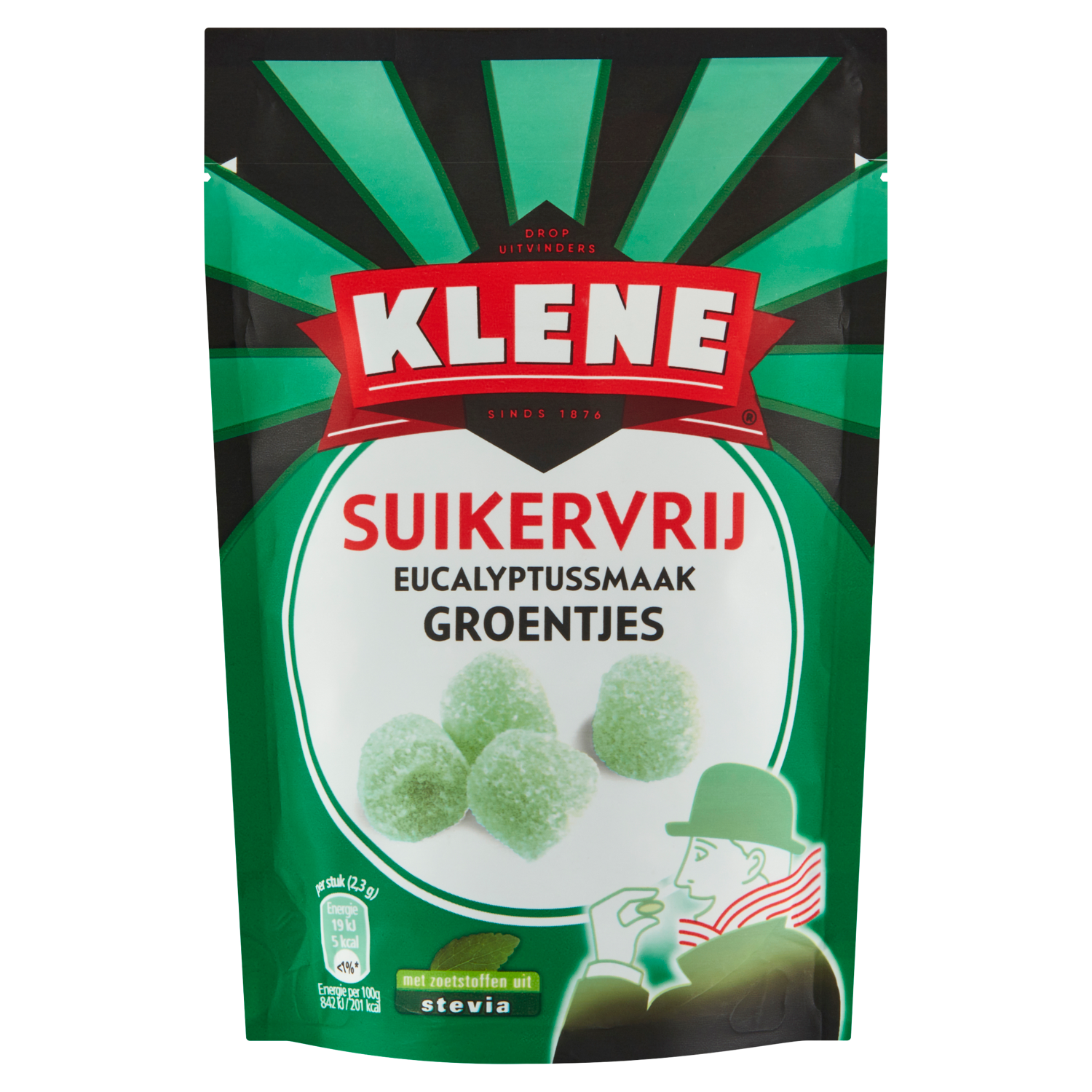 Klene Groentjes Suikervrije Drop Eucalyptus Zak