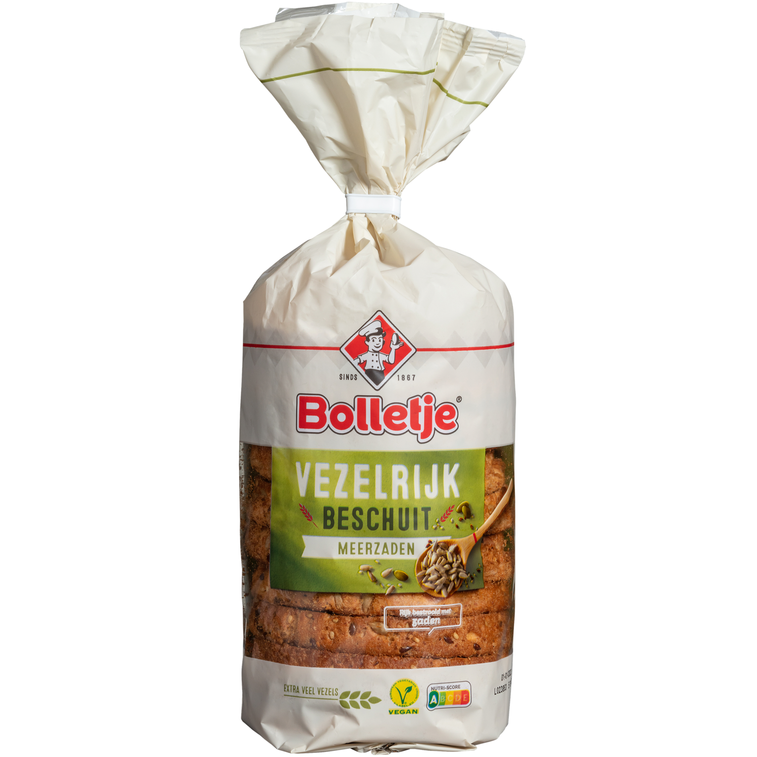 Bolletje Beschuit vezelrijk meerzaden 10 stuks