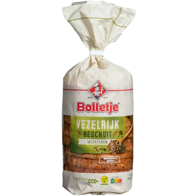 Bolletje Beschuit vezelrijk meerzaden 10 stuks