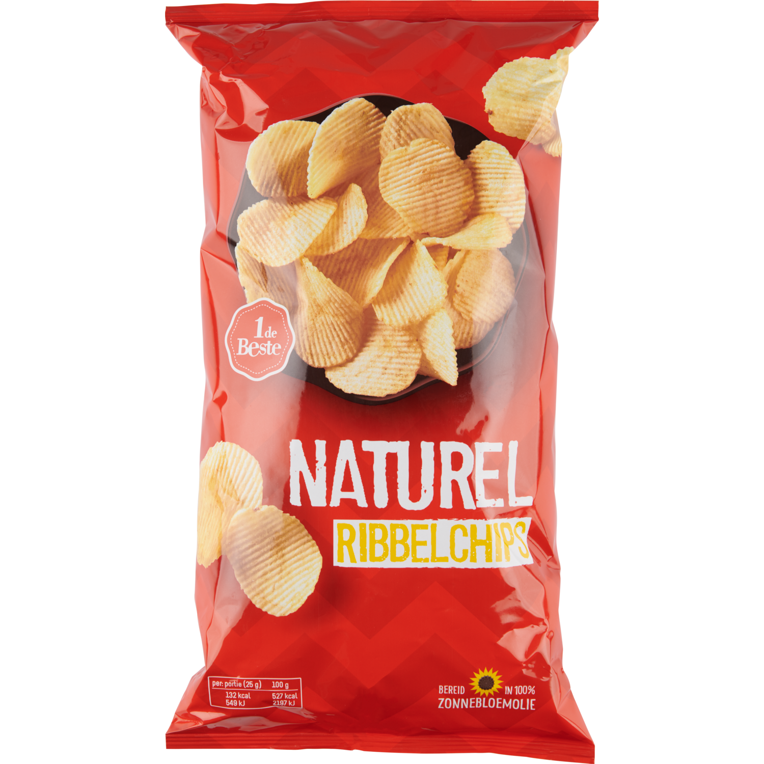 1 de Beste Ribbelchips naturel