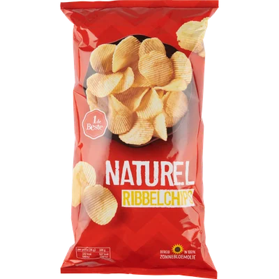 1 de Beste Ribbelchips naturel