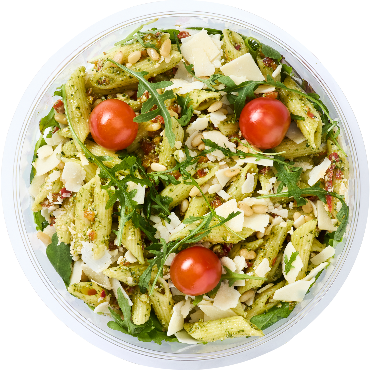 Healthy Hand Salade pasta pesto