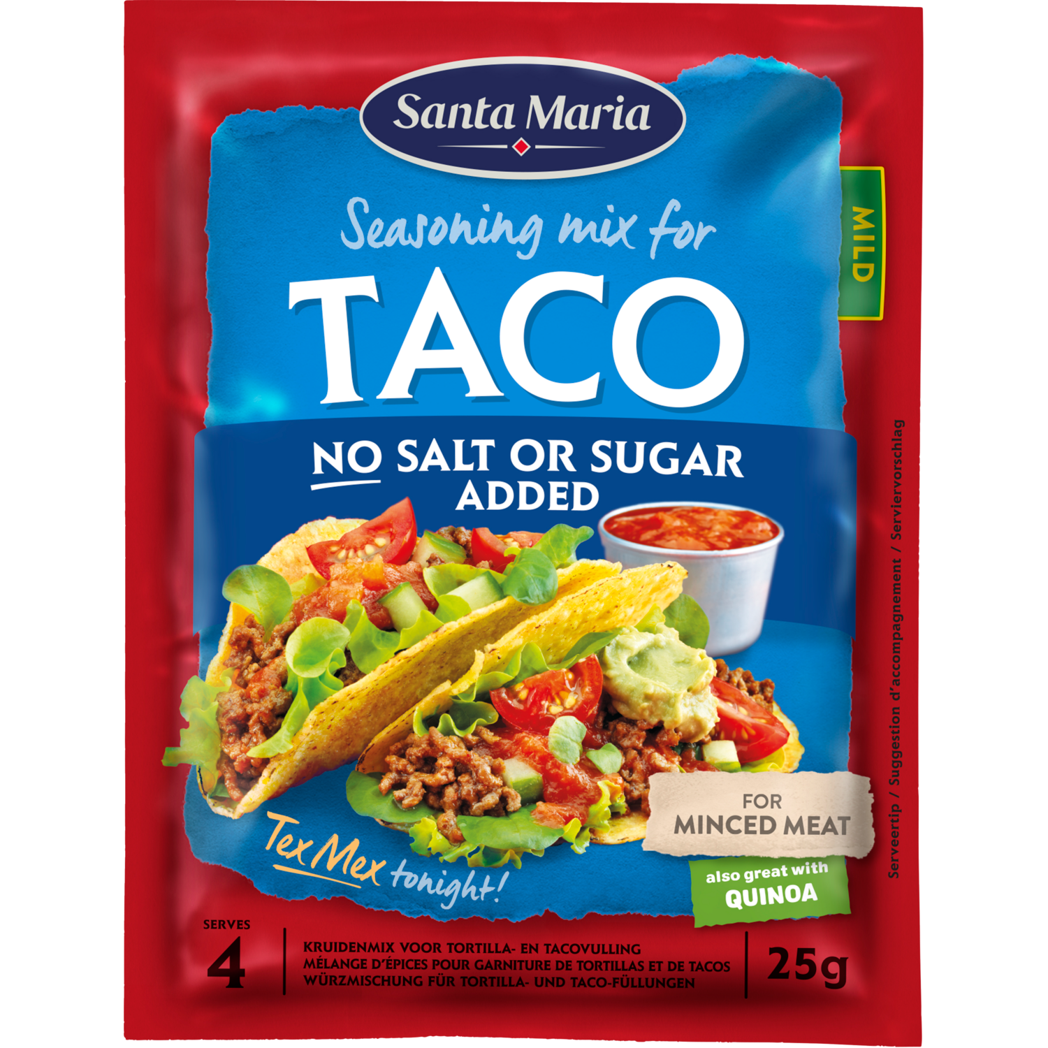 Santa Maria Taco mix geen zout & suiker