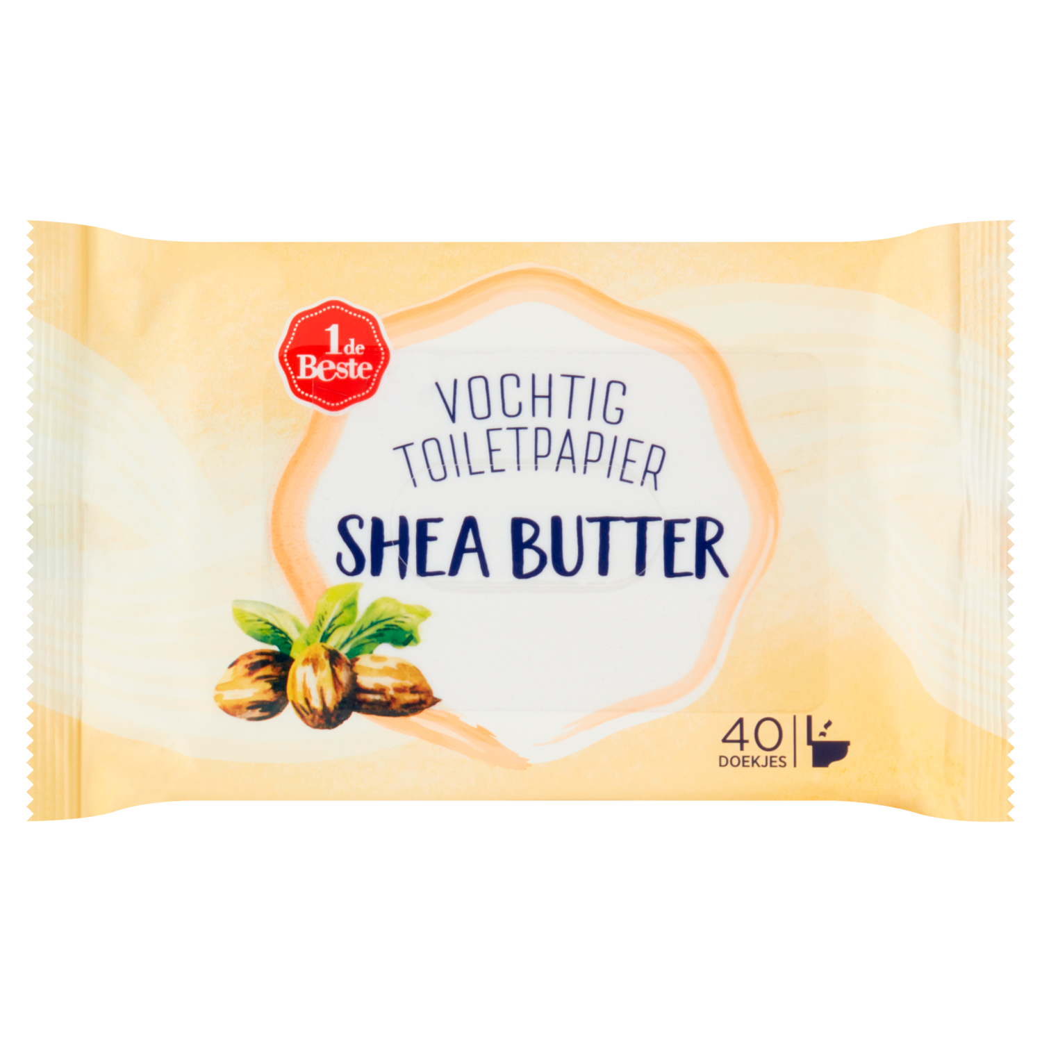 1 de Beste Vochtig toiletpapier verzorgend 40st