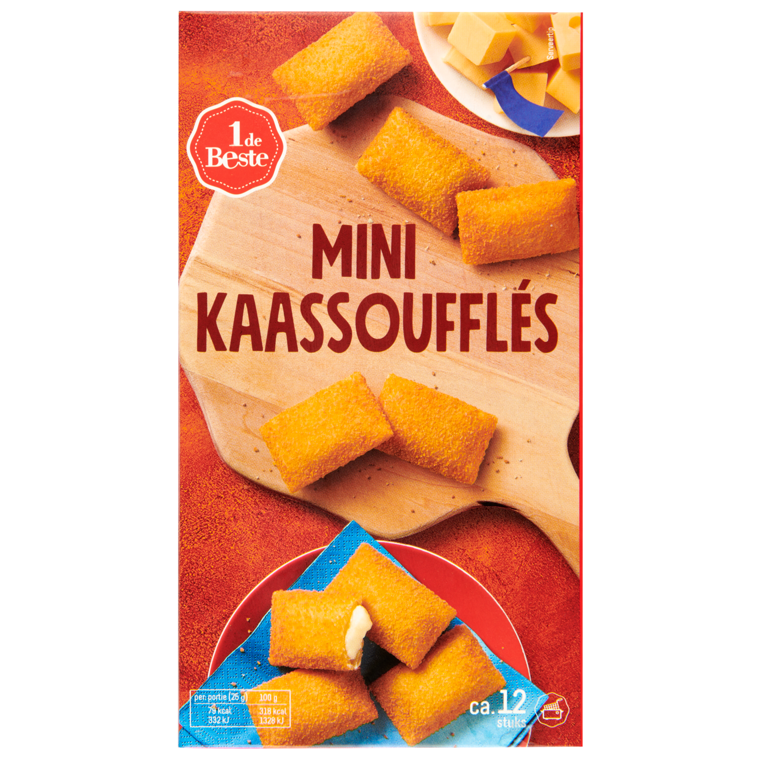 1 de Beste Kaassouffle mini oven 10 stuks