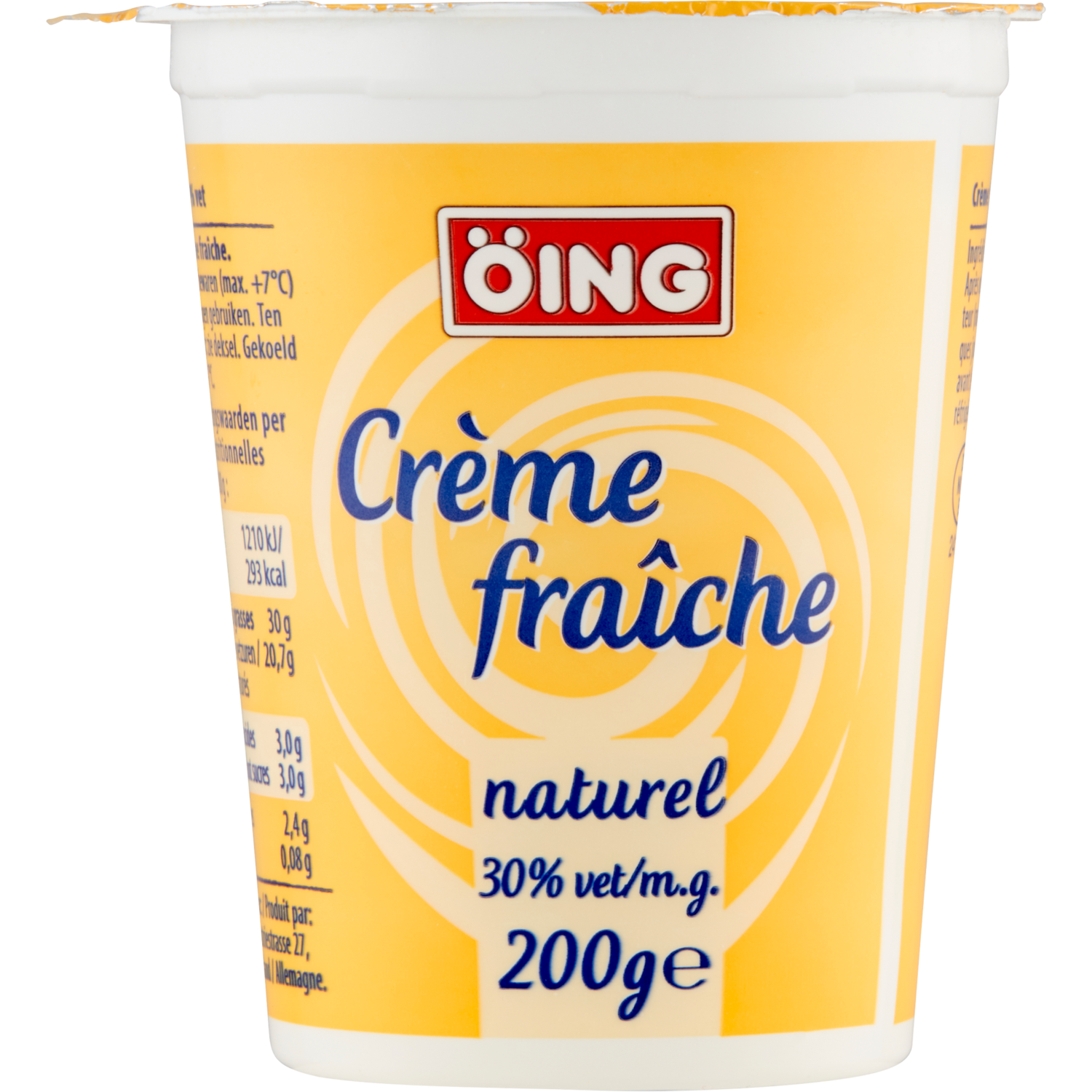 �ing Creme fraiche 30% vet