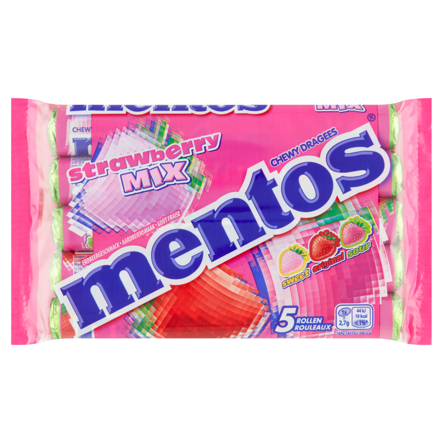 Mentos Strawberry 5 stuks