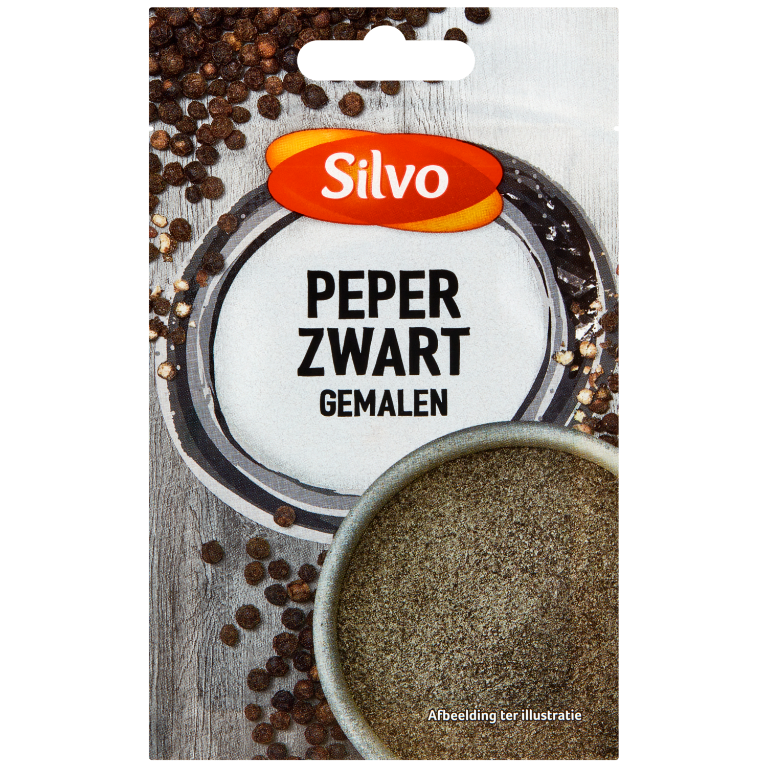 Silvo Peper zwart gemalen