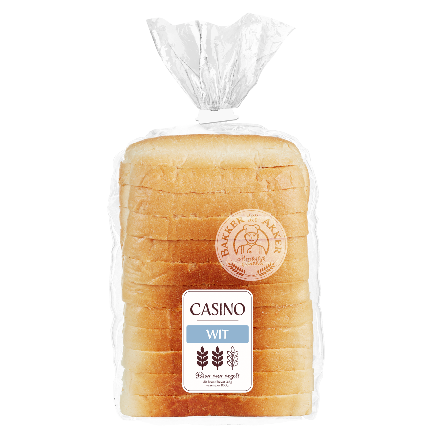 Bakker van der Akker Casino wit half