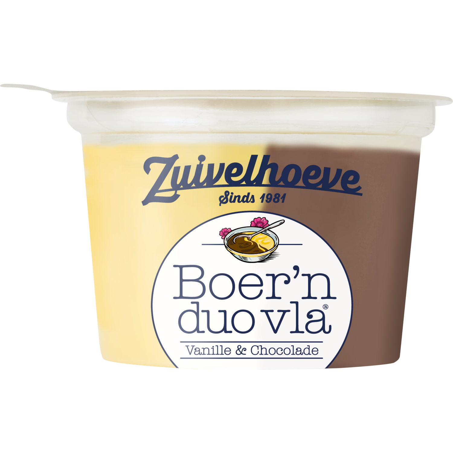 Zuivelhoeve Boern duo vla vanille chocolade