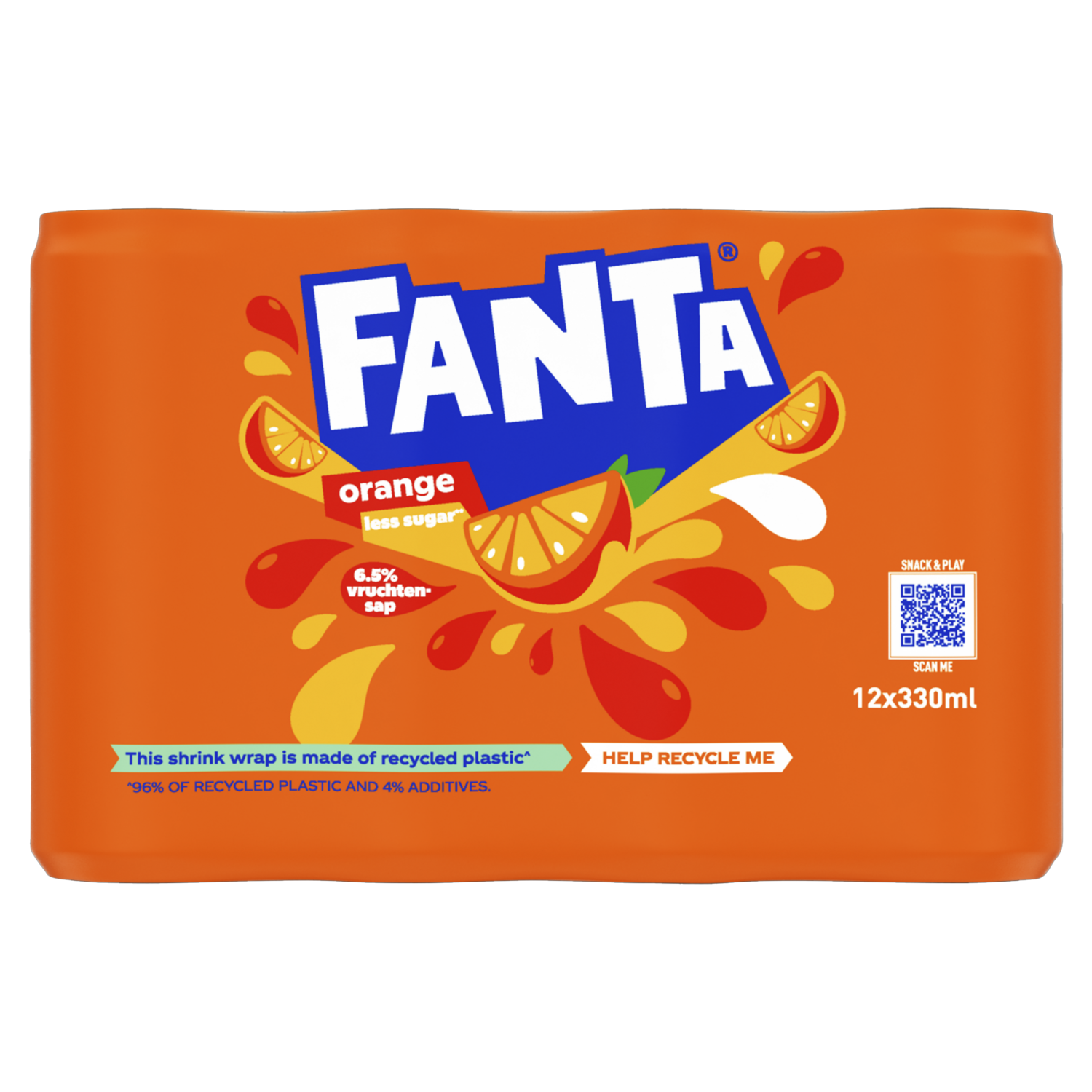 Fanta Orange no sugar 12x33 cl