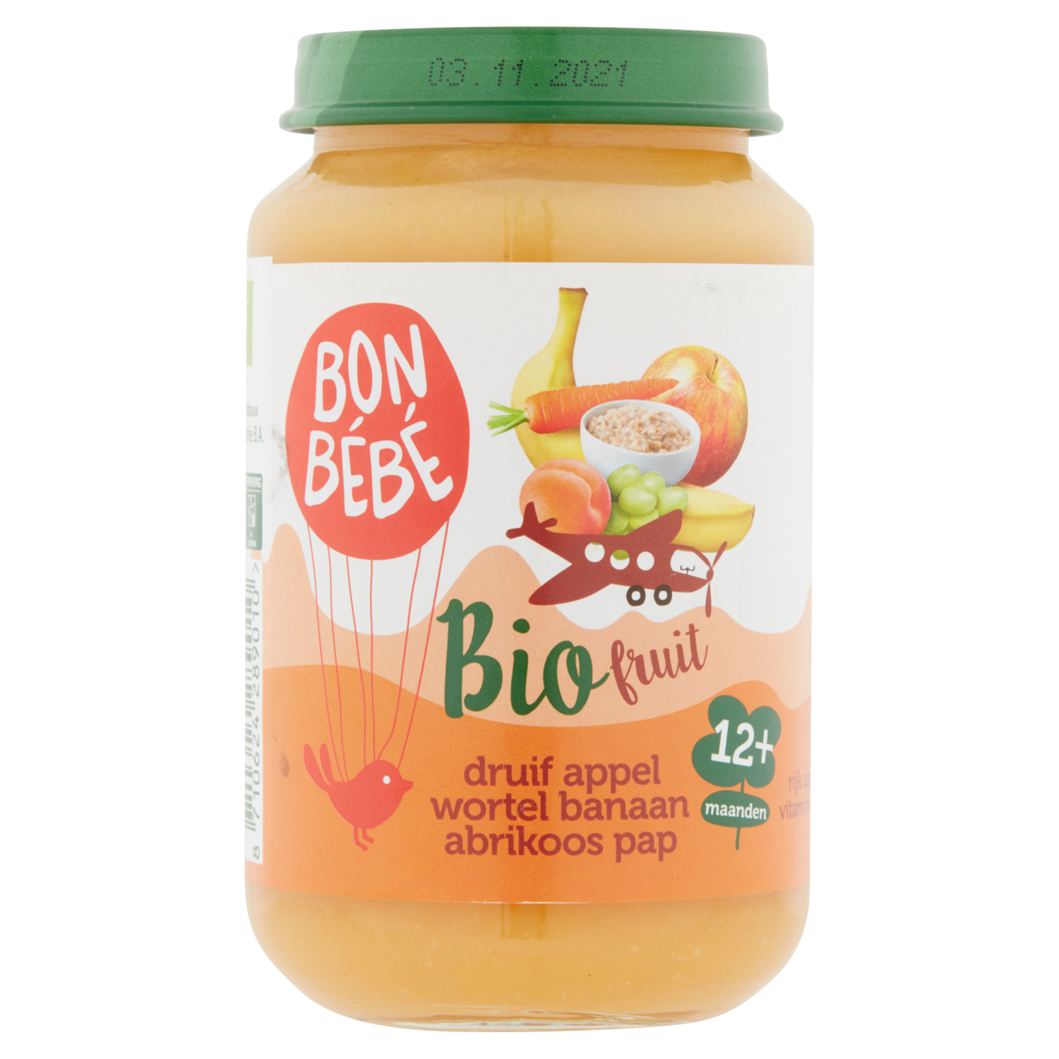 Bonbébé F1201 bio druif app wort banaan pap