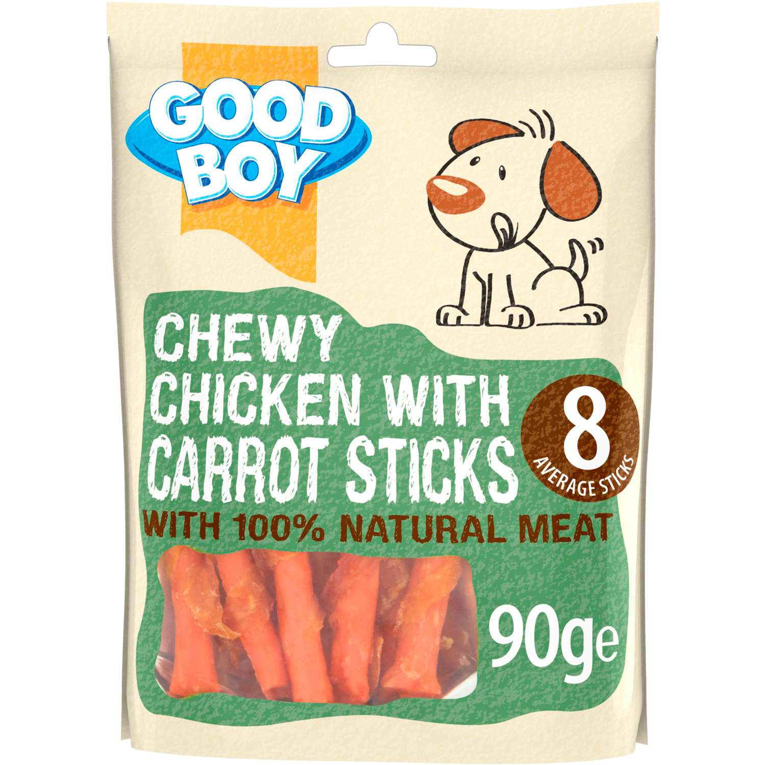 Good Boy Hondensnacks chicken carrot sticks