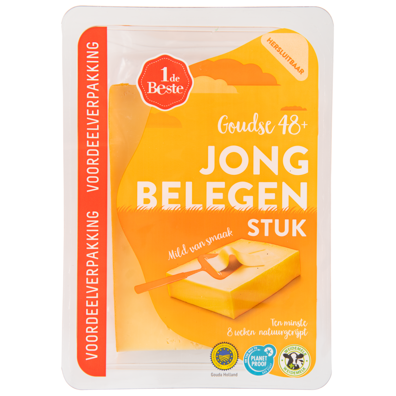 1 de Beste Jong belegen kaas 48+ stuk