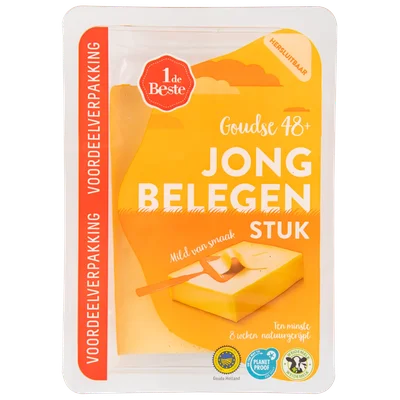 1 de Beste Jong belegen kaas 48+ stuk