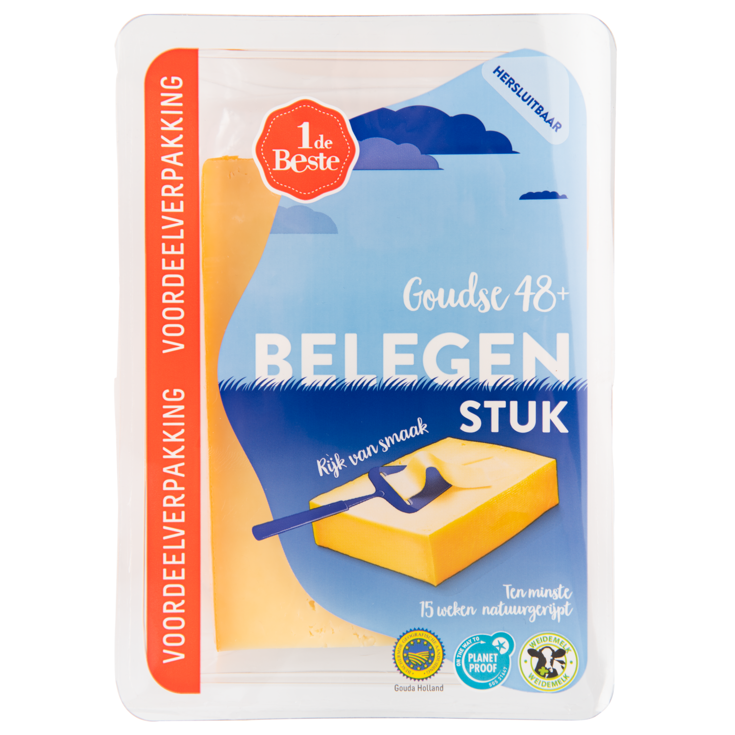 1 de Beste Belegen kaas 48+ stuk