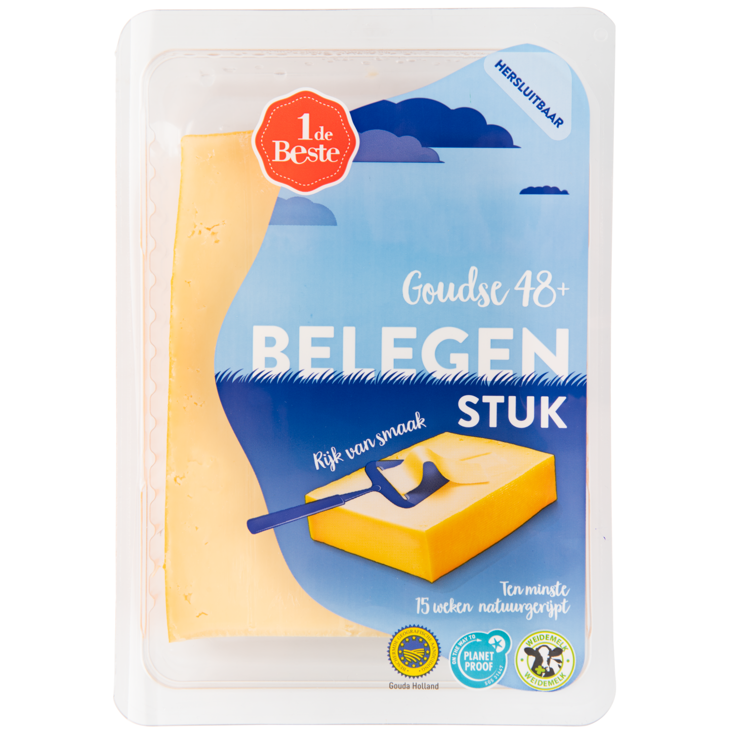 1 de Beste Belegen kaas 48+ stuk