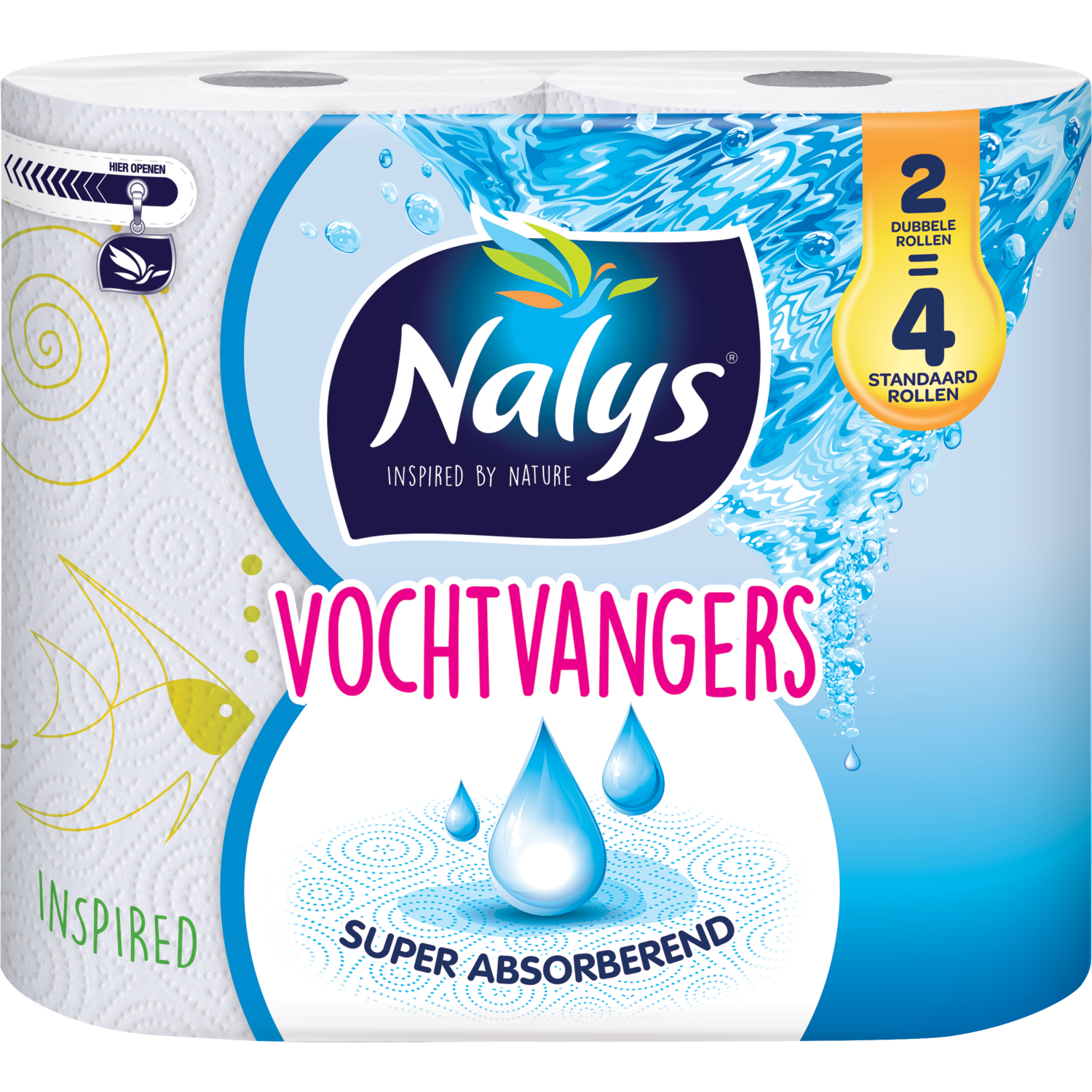 Nalys Vochtvangers dubbelrol 2 is 4
