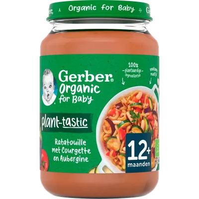 Gerber 12m ratatouille courgette auberg