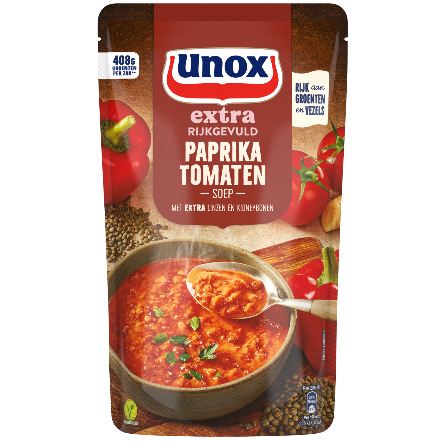 Unox Paprika tomatensoep extra rijkgevuld