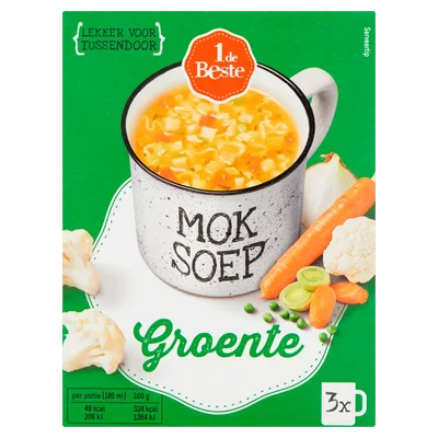 1 de Beste Mok soep groentesoep 3 st.