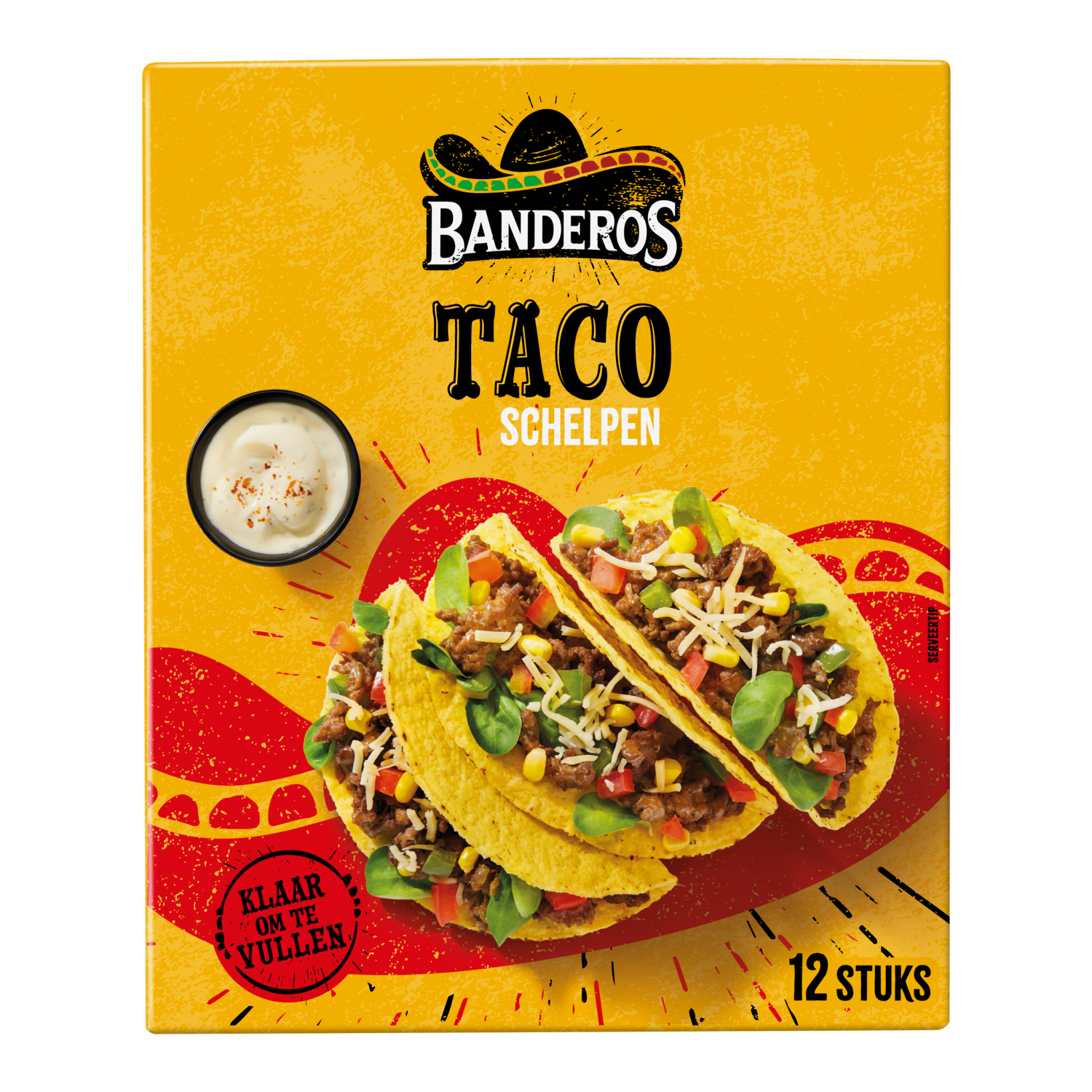 Banderos Taco schelpen 12 stuks