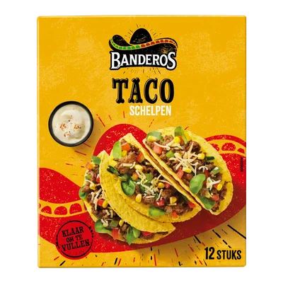 Banderos Taco schelpen 12 stuks