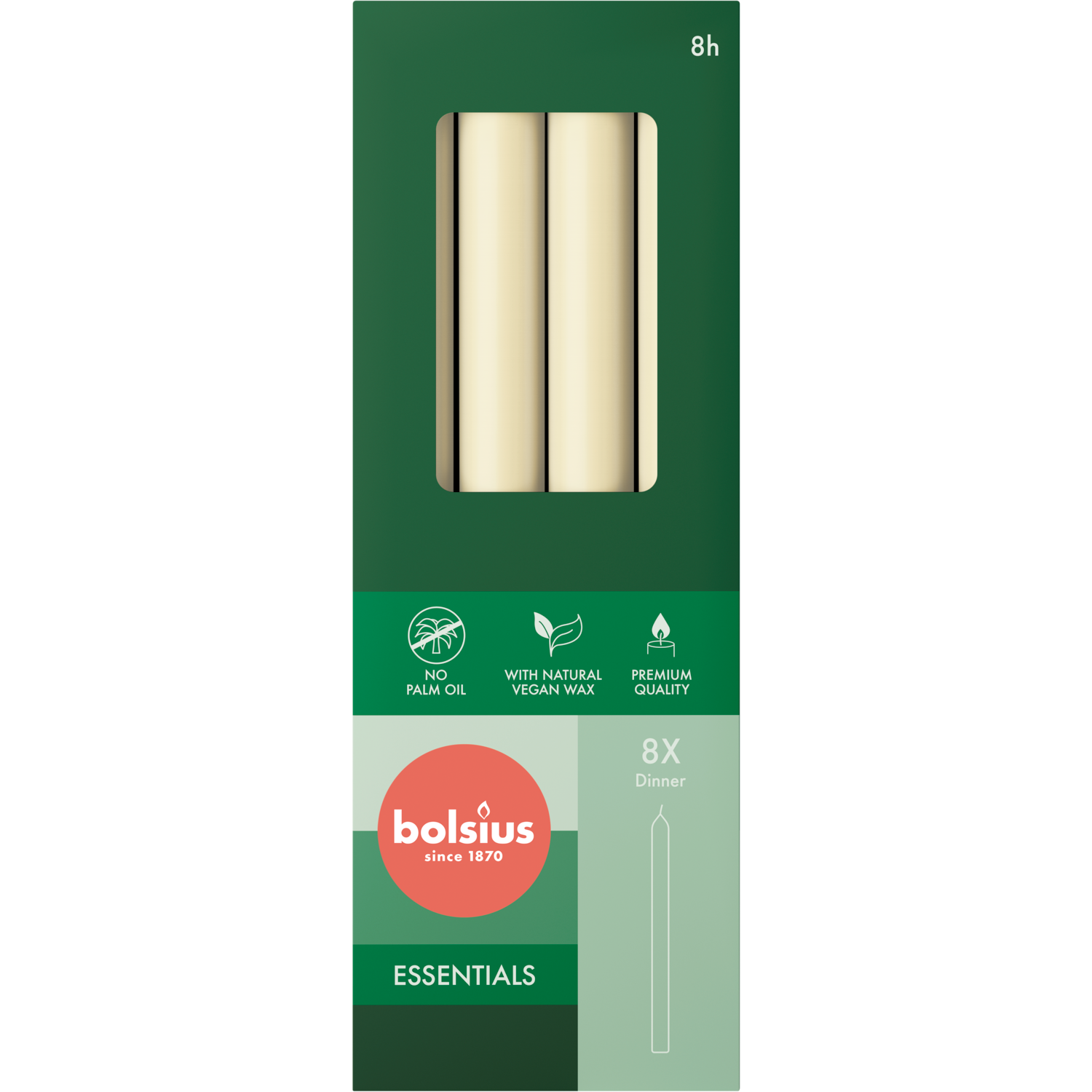 Non food Dinerkaarsen soft pearl