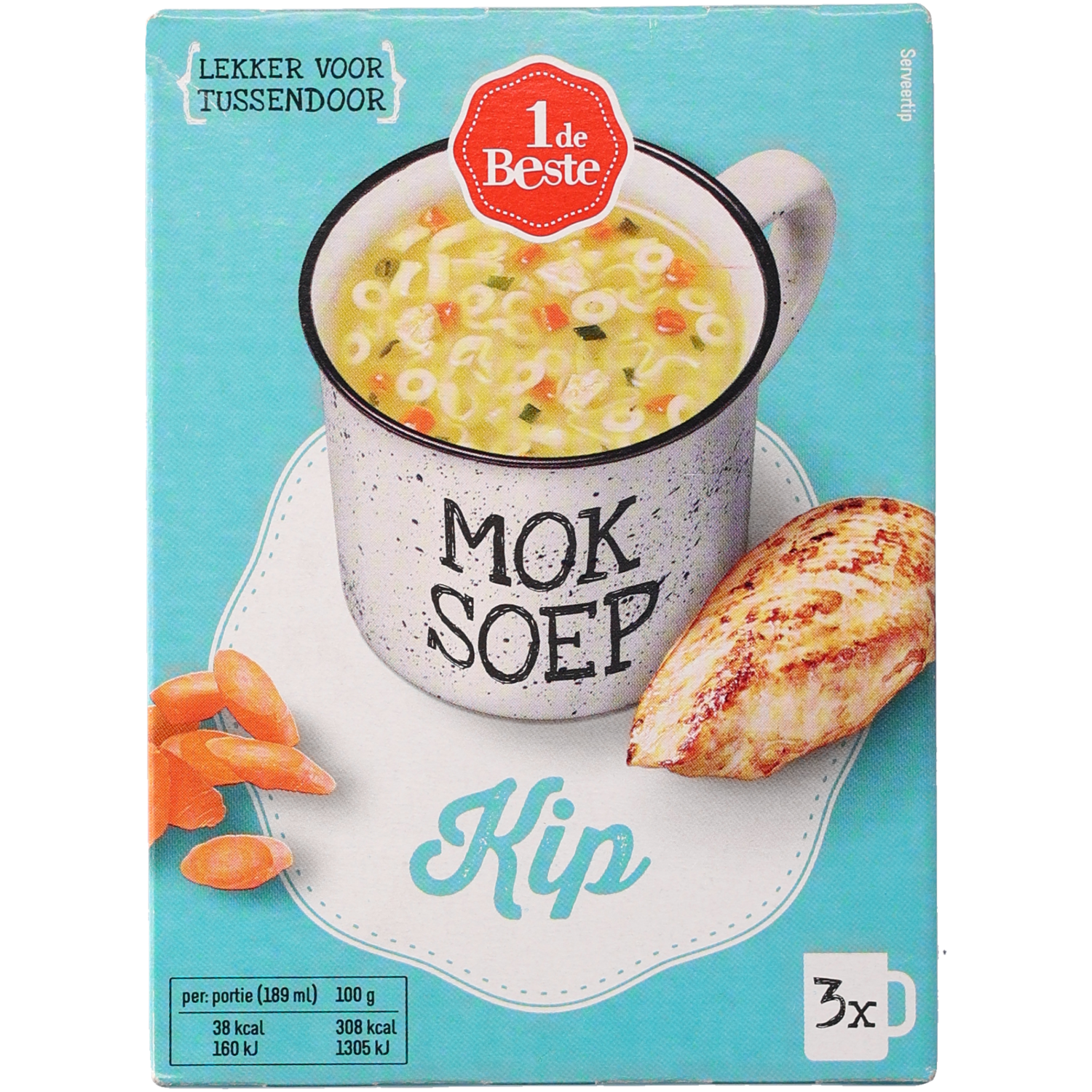 1 de Beste mok soep kippensoep 3 st.