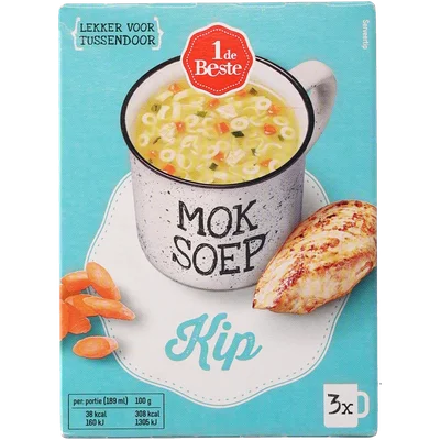 1 de Beste mok soep kippensoep 3 st.