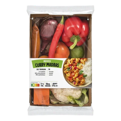 Verspakket Indiase curry madras