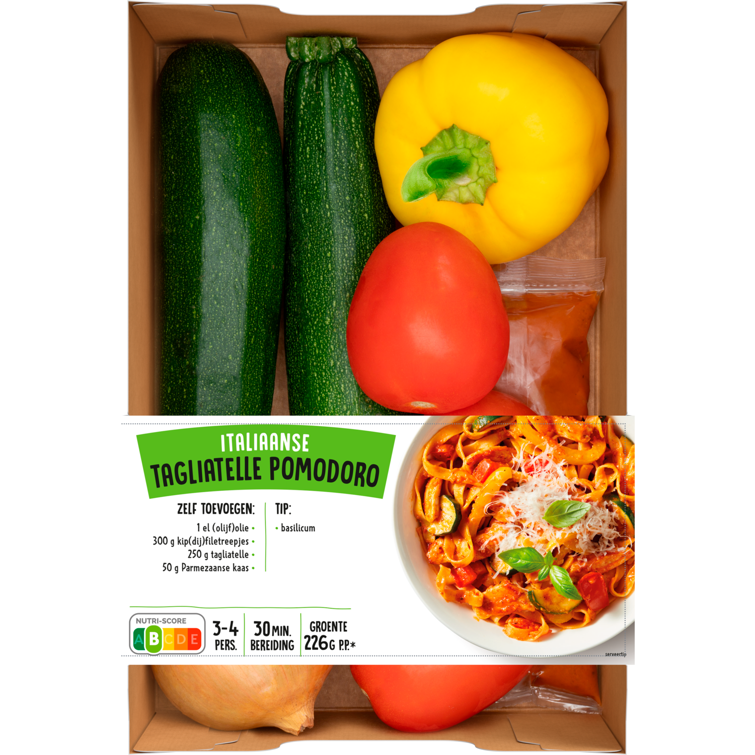 Verspakket tagliatella pomodoro