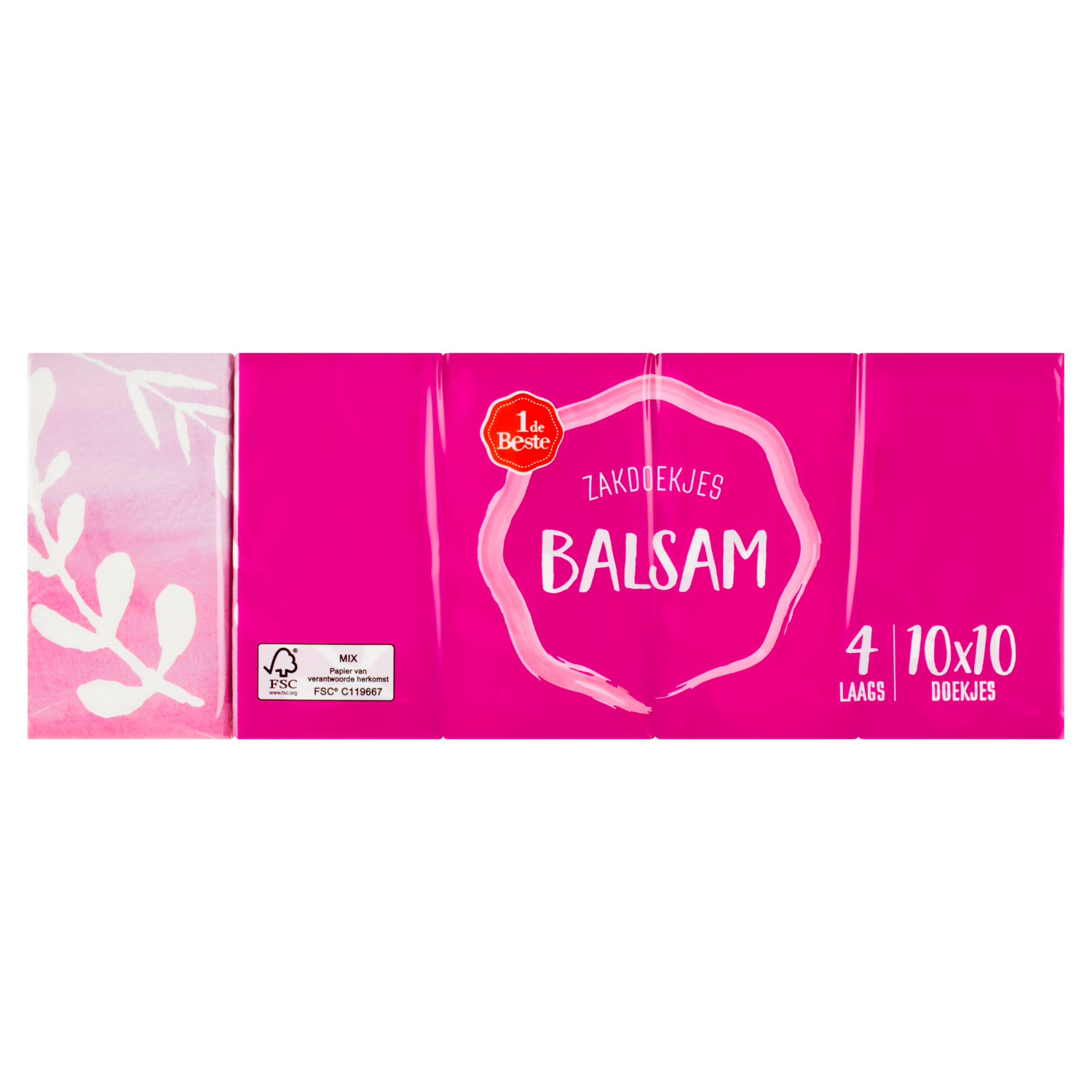 1 de Beste Zakdoek balsem 4 laags 10st.