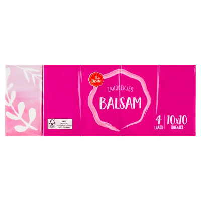 1 de Beste Zakdoek balsem 4 laags 10st.